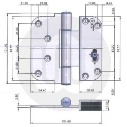 Era 2D Adjustable Butt Hinge