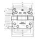 Nico Load Pro 4915 3D Adjustable Door Hinge