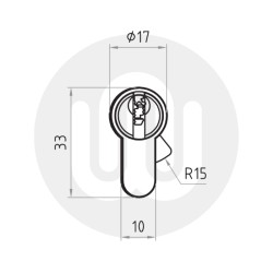 CES Free Movement Thumbturn Cylinder