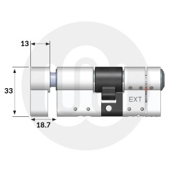 Avocet ATK 3 Star Euro Thumbturn Cylinder 