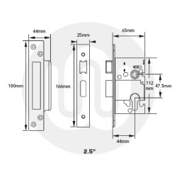 Euro Sashlock & Thumbturn Cylinder BS8621