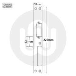 Mila Latch Deadbolt Keep