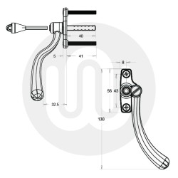 Fab & Fix Tear Drop Window Handle