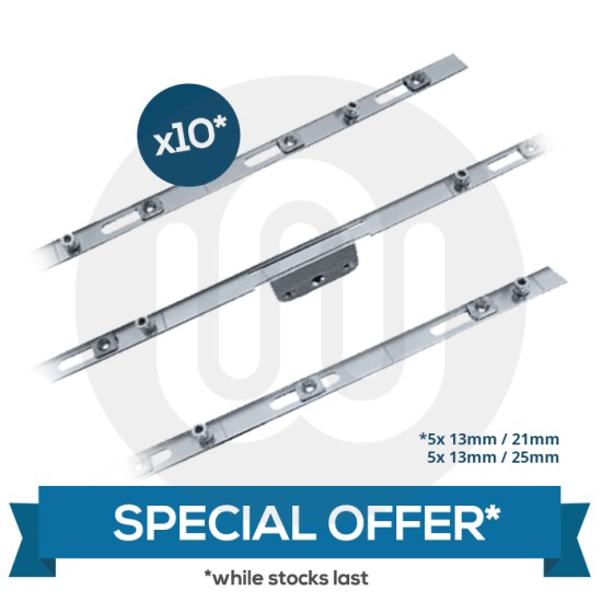 SPECIAL OFFER! 10x Mixed Simplefit Slimline Croppable Espag Rod Inline & Offset All-In-One