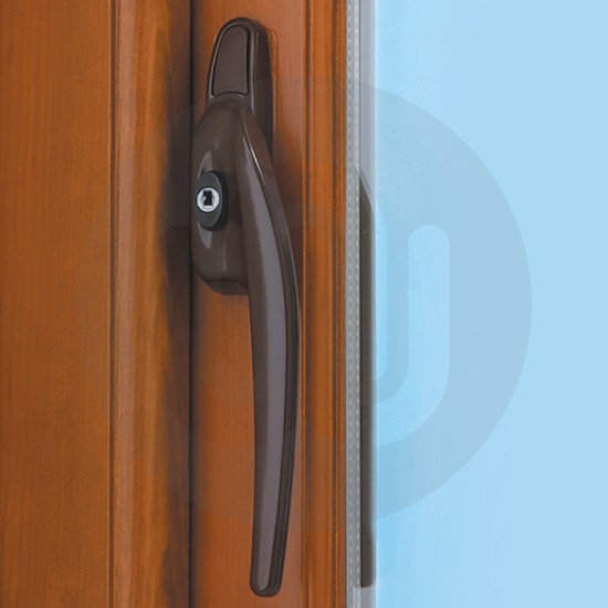 Simplefit Low Height Cranked Espagnolette Window Handle - Locking