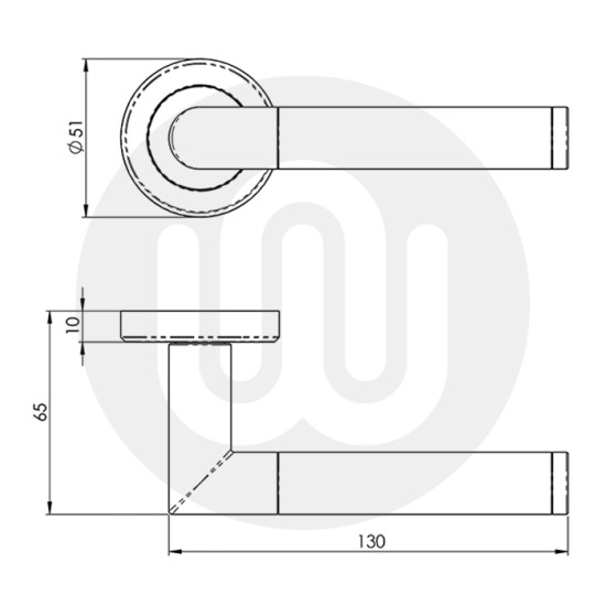 Serozzetta Trend Lever Handle on Rose