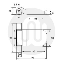 Basta Conqueror 3D Composite Flag Hinge