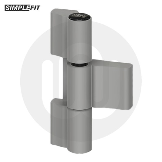 Simplefit 3 Part Aluminium Door Hinge Simplefit 3 Part Aluminium Door Hinge