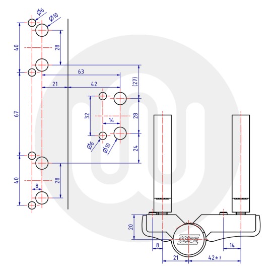Simplefit 3 Part Aluminium Door Hinge Simplefit 3 Part Aluminium Door Hinge
