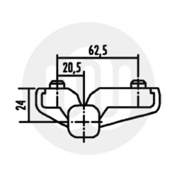 Simplefit 3 Part Aluminium Door Hinge