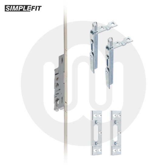 Simplefit Slave Multipoint Door Lock Shootbolts & Keeps Set