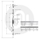 Roto 4 Mushroom Inline Patio Door Lock Roto 4 Mushroom Inline Patio Door Lock
