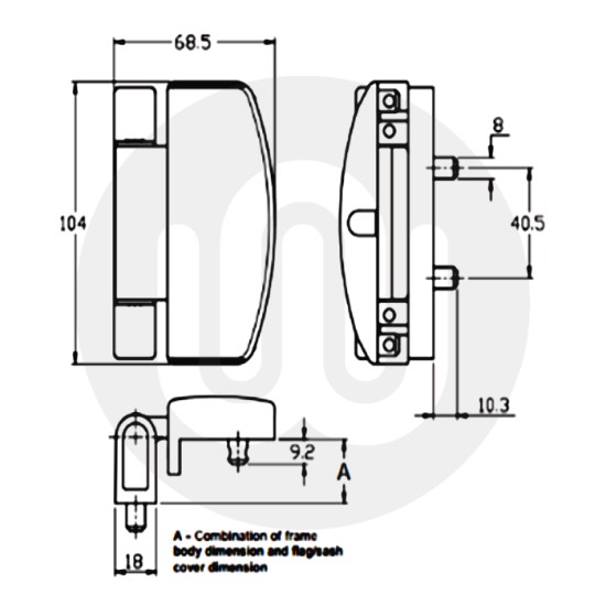 Sigma Hybrid Hinge for Rebated Doors (Pack of 3)