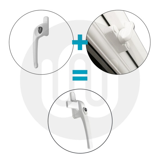 OUR LOWEST PRICE YET! 10x Simplefit Handlejammer Security Repair Window Handles