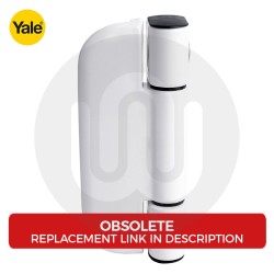 Yale UPVC White Adjustable 100mm Butt Hinge for Profile 22 Doors
