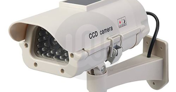 Fake Security Camera Solar Powered Dummy Surveillance Camera With 1 Flashing LED Light For Hotel