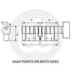 ERA Fortress 3 Star BS Euro Profile Double Cylinder