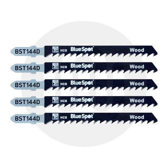 5 PCE HCS Quick Cut Jigsaw Blades for Wood (6 TPI)