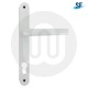 Simplefit Trade Sprung Inline Lever/Lever 92PZ/92PZ Door Handle - Medium Cover (240BP/211CRS)