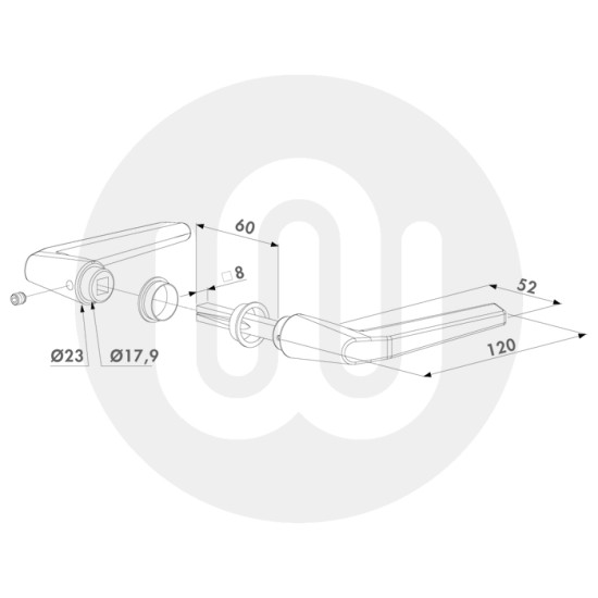 Locinox 3006M Aluminium Handles