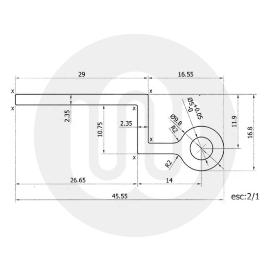 Ellbee Static Caravan Door Hinge