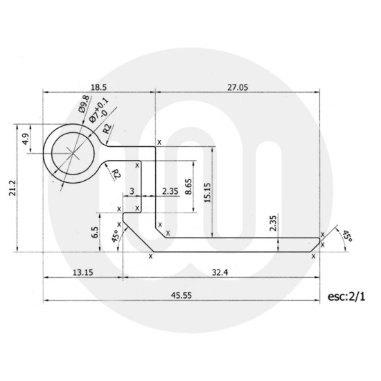 Ellbee Static Caravan Door Hinge