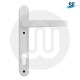 Simplefit Trade Sprung Inline Lever/Lever 92PZ/92PZ Door Handle - Standard Cover (220BP/122CRS)