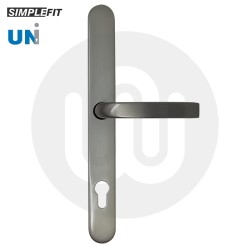 Simplefit UNI Inline Lever/Lever 95PZ/95PZ Door Handle - Extra Large Cover (296BP/variedCRS)