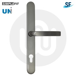 Simplefit UNI Inline Lever/Lever 92PZ/92PZ Door Handle - Extra Large Cover (296BP/variedCRS)