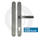 Simplefit UNI Inline Lever/Lever 92PZ/92PZ Door Handle - Extra Large Cover (296BP/variedCRS)