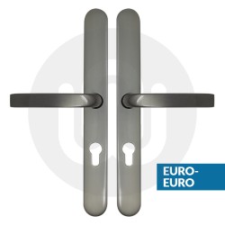 Simplefit UNI Inline Lever/Lever 68PZ/68PZ Door Handle - Extra Large Cover (296BP/variedCRS)