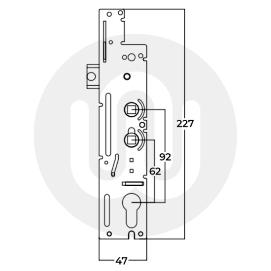 SPECIAL OFFER! 3x Genuine Fullex XL Centre Cases - Double Spindle / 35mm Backset