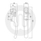 Simplefit by Fab & Fix Craftsman Casement Fastener Non-Locking