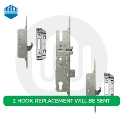 Maco 2 Roundbolt - Replacement Option with 2 Hook Keeps included