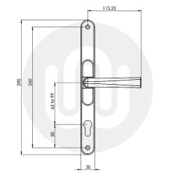 SPECIAL OFFER! 2x Simplefit Multi-positional Door Handles (1x Chrome & 1x Gold) 