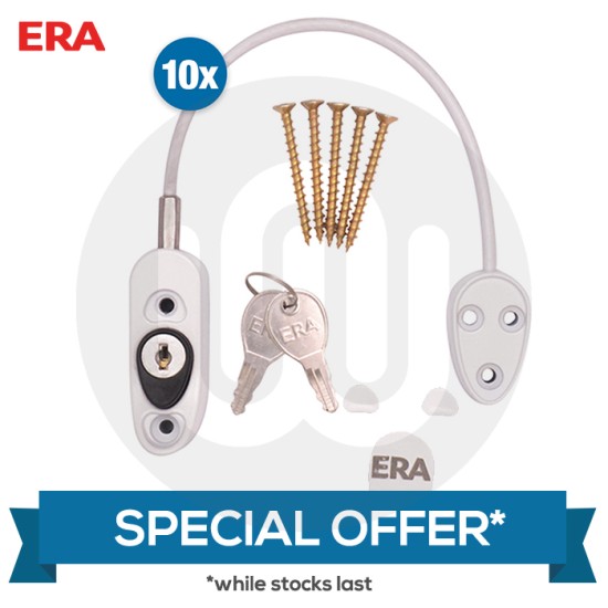 SPECIAL OFFER! 10x ERA High Quality Cord Restrictors (White)
