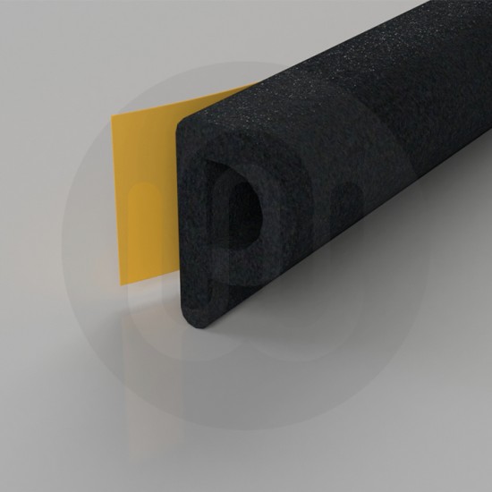 Self-Adhesive EPDM P Profile Rubber Seal for Doors & Windows