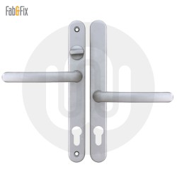 Simplefit by Fab & Fix Balmoral Sprung Offset Lever/Lever 92PZ/62PZ Door Handle With Snib - Medium Cover (243BP/211CRS)