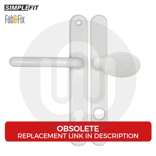 Simplefit by Fab & Fix Berwick Sprung Inline Lever/Pad 92PZ/92PZ Door Handle - Medium Cover (242BP/211CRS) - OBSOLETE