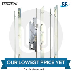 OUR LOWEST PRICE YET: Simplefit 4 Roller Door Lock with Non-Handed One Piece Keep
