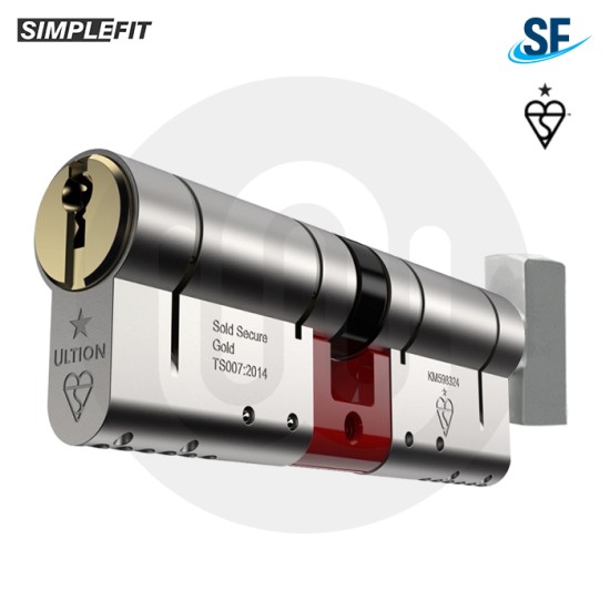 Simplefit 1 Star BS Euro Profile Thumbturn Cylinder