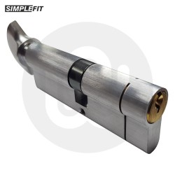 Simplefit 6-Pin Anti-Snap Anti-Pick Dual Finish Thumbturn Cylinder 5 Keys