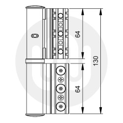 Giesse Linea 3D Door Hinge