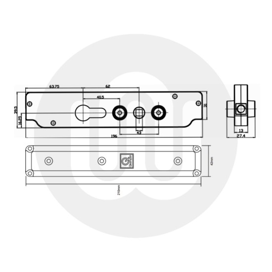 Clearspan Intermediate Lock for System AF70