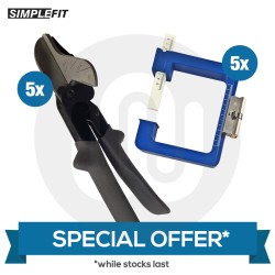 SPECIAL OFFER! 5 x Solid Blade Gasket / Mitre Shears & 5 x Double Gauger 3