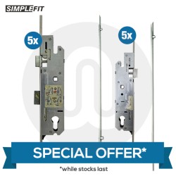 SPECIAL OFFER! 5x Simplefit 4 Roller Door Locks & 5x Simplefit Overnight Door Locks 