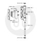 Sobinco 26164-750 Chrono Top Hinge for Aluminium Windows/Doors