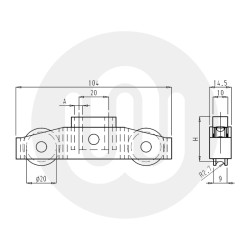 Sobinco 6602 Double Roller Assemblies – Sold in Pairs