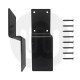 2 x Heavy Duty Door Security Bar Barricade Brackets