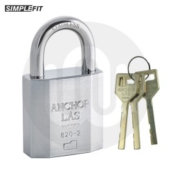 Simplefit Anchor Las High Security CEN Grade 3 Stainless Steel Padlock - 46mm